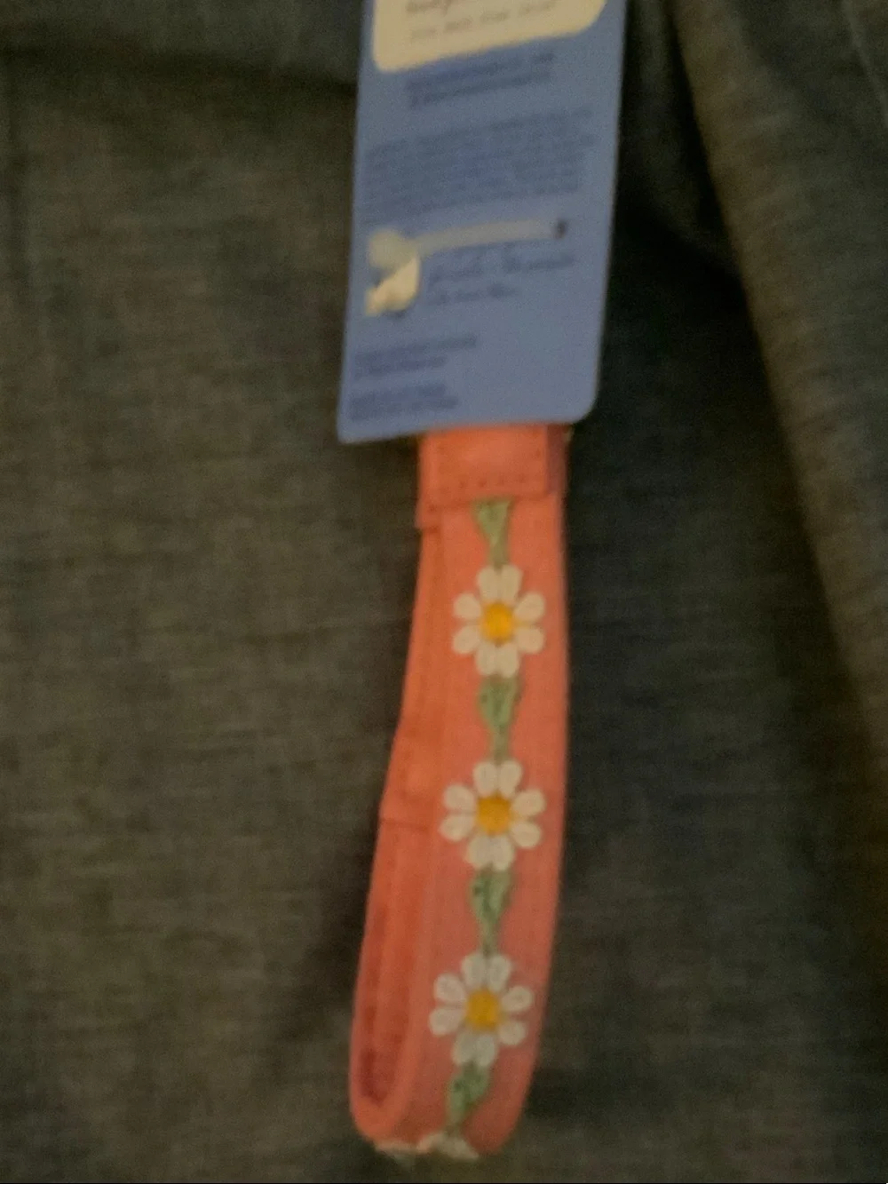 Pink Daisy Padded Dog Harness & collar - M
